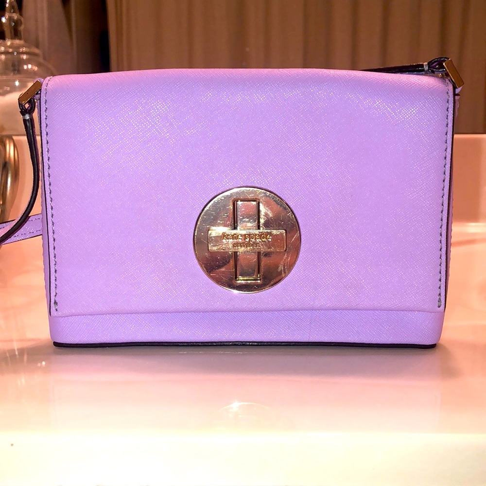 Lavender Kate Spade cross body - Picture 1 of 6